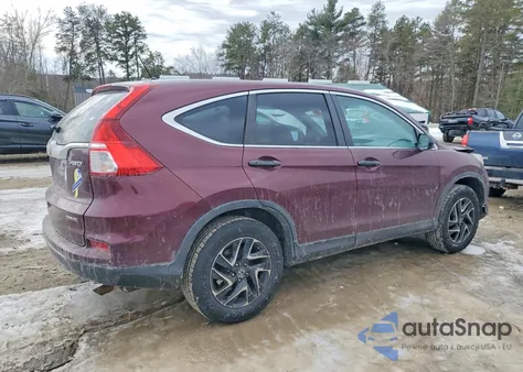 2016 Honda Cr-V Se z USA, uszkodzony, nr VIN 5J6RM4H46GL063701